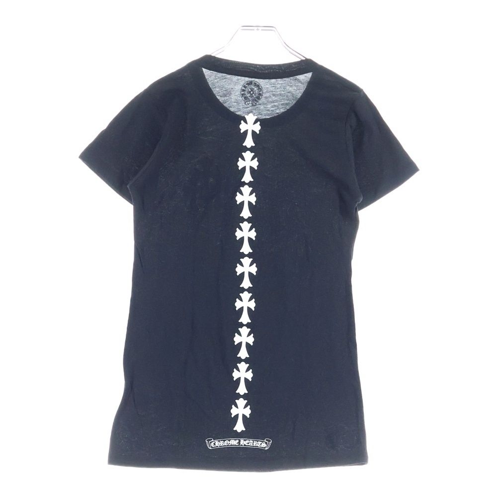 CHROME HEARTS クロムハーツ セメタリークロスプリント クルーネック 半袖Tシャツカットソー レディース ブラック