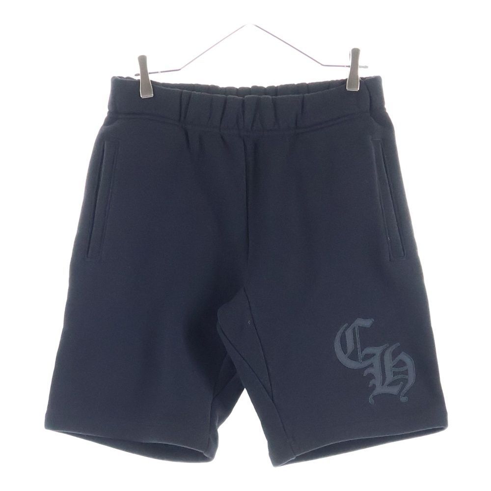 CHROME HEARTS クロムハーツ Y NOT 7-11刺繍ロゴ ハーフパンツ ショーツ ブラック