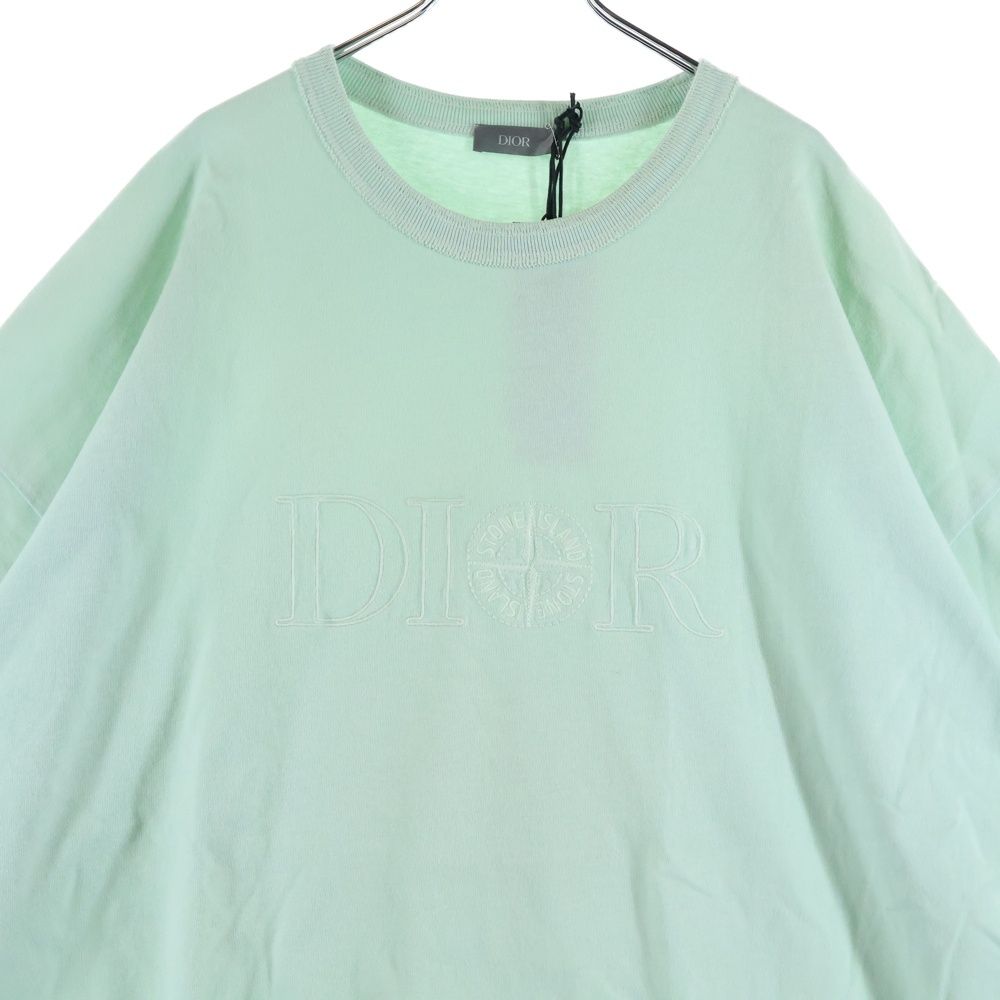 Dior HOMME (ディオールオム) × STONE ISLAND 24AW ロゴ刺繍 クルー