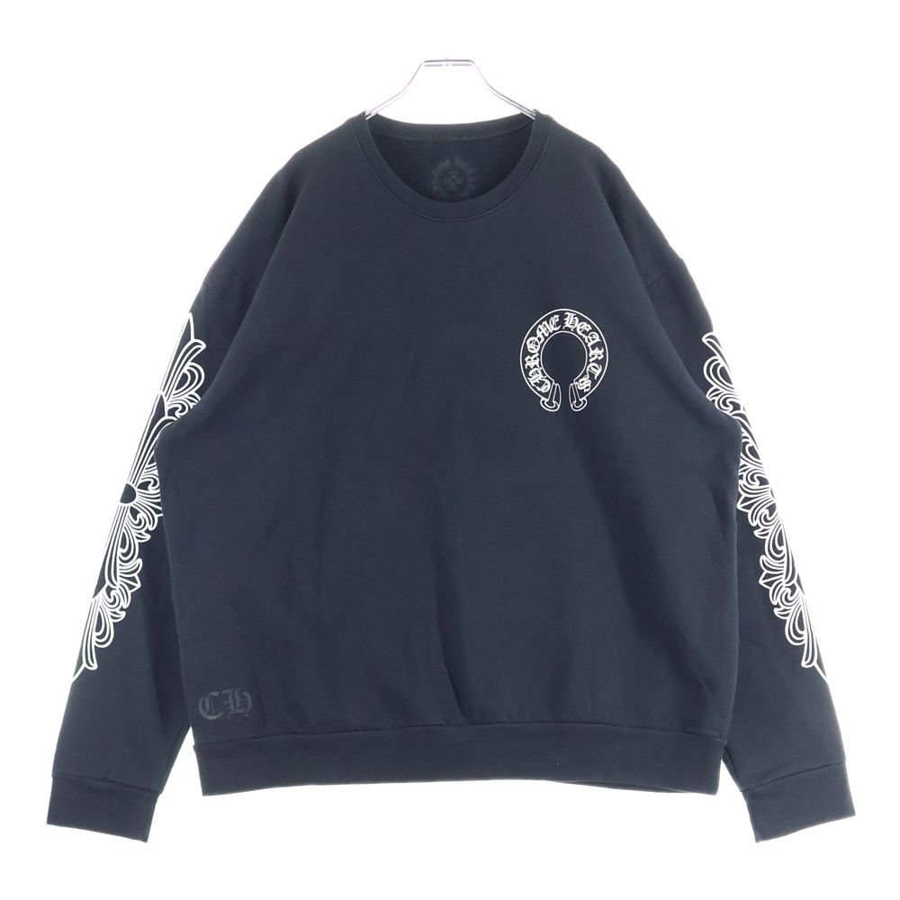 CHROME HEARTS (クロムハーツ) Horseshoe Crewneck Sweatshirt ホース
