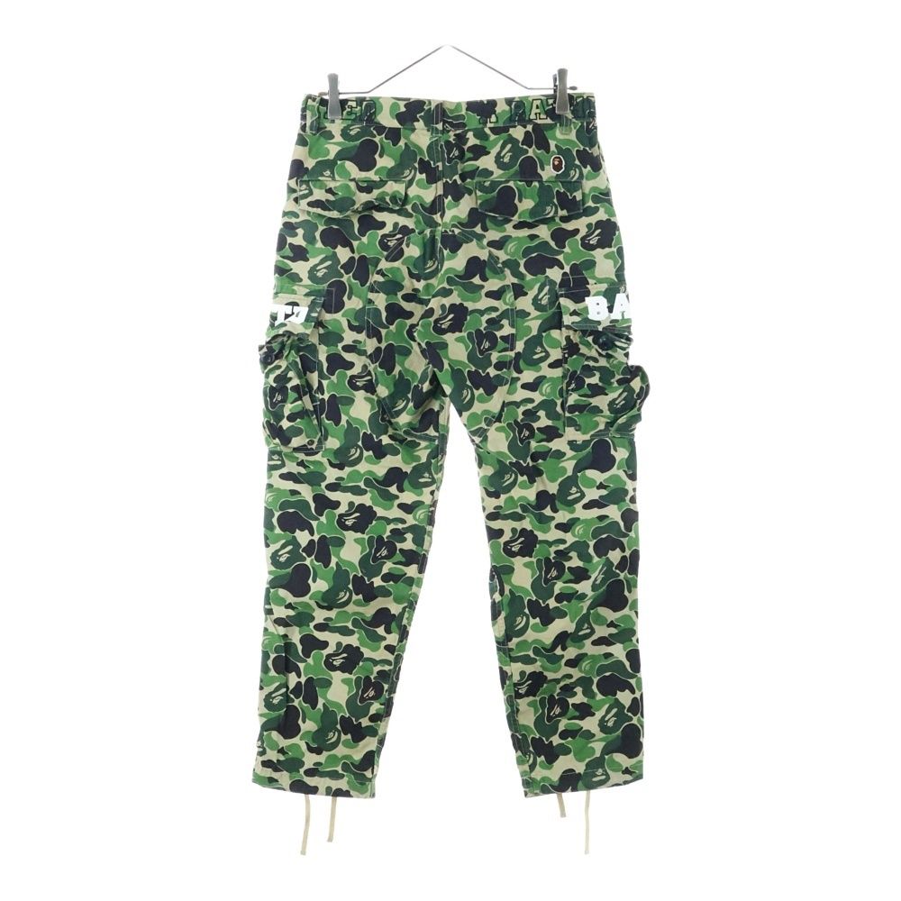 必要な A BATHING APE アベイシングエイプ ×UNDEFEATED ABC 6POCKET PANTS アンディフィーテッド ABCカモ柄 総柄 マルチポケット ジップアップ カーゴパンツ グリーン 001PTE231903X