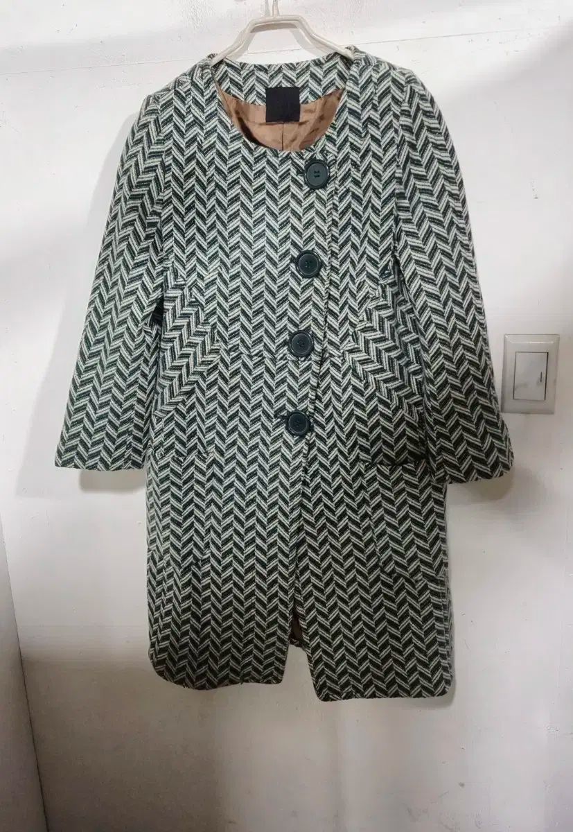 トムボーイ ジーン ヘリンボーン パータン ハーフ コート