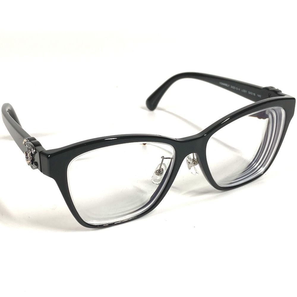 CHANEL シャネル サングラス CC ココマーク ロゴ ラインストーン