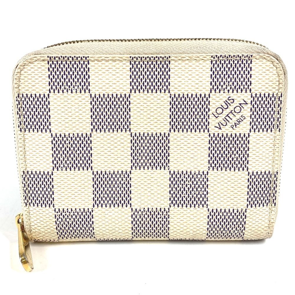 LOUIS VUITTON ルイヴィトン コインケース ジッピーコインパース N 63069 ダミエアズールキャンバス ホワイト