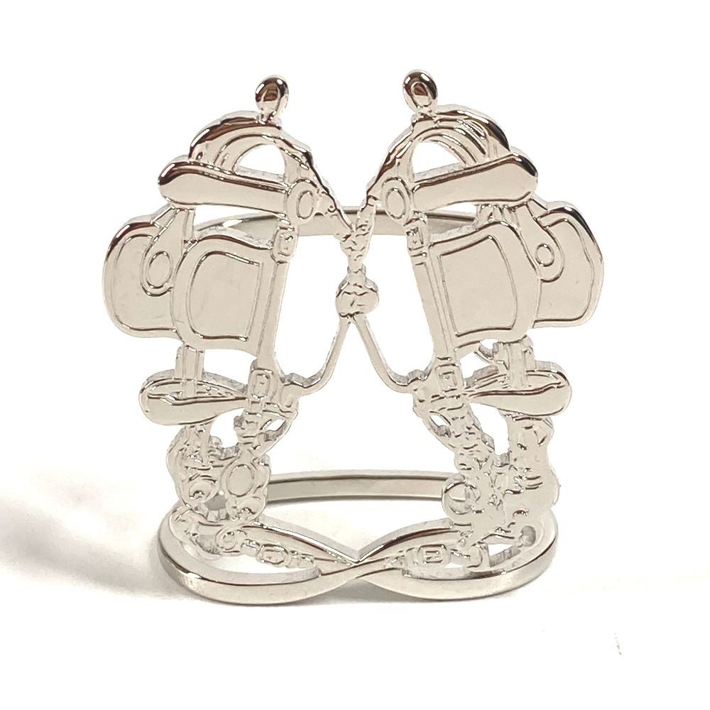 HERMES エルメス スカーフリング ブリッド ドゥ ガラ メタル シルバー