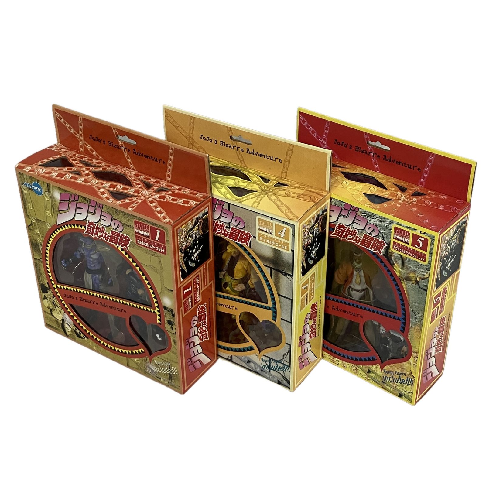 ARTFX ジョジョの奇妙な冒険 STATIC 1.4.5 アクションフィギュア 3点セット S10586994