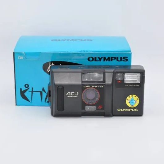 元箱付き、動作OK】OLYMPUS AF-1 オリンパス コンパクトフィルム