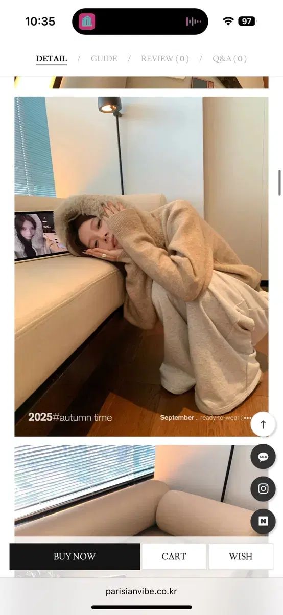  パリジャンバイブ ファー ニット ジップアップ パーカー トップス