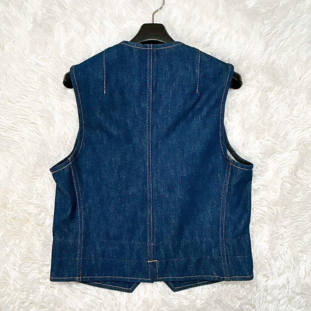 本日限定 PATOU パトゥ デニムベスト ノーカラー 田中みな実着用 美品 本日限定 PATOU パトゥ デニムベスト ノーカラー 田中みな実着用 美品