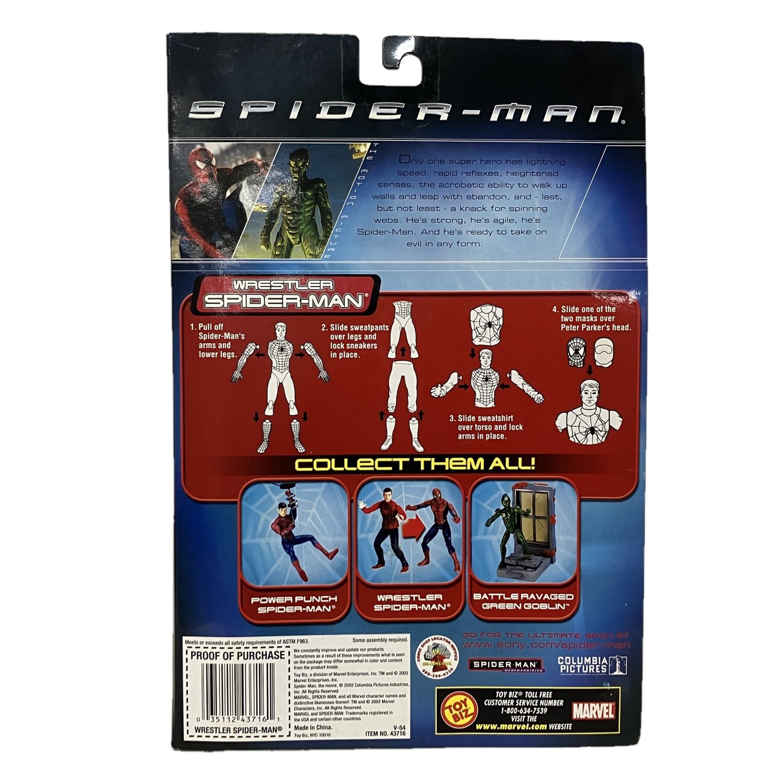 TOYBIZ トイビズ スパイダーマン SPIDER MAN フィギュア フィギュアアクセサリー アメコミ 