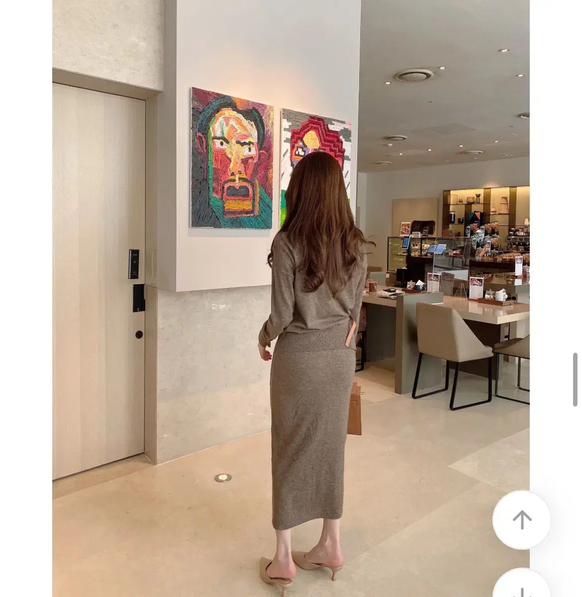 エイブリー ドベラ バックル ニット セットアップ 1回