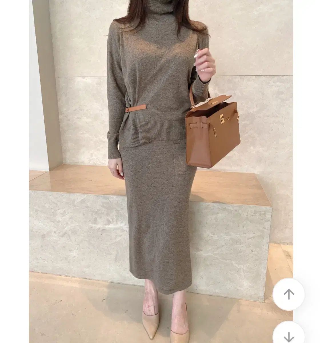 エイブリー ドベラ バックル ニット セットアップ 1回