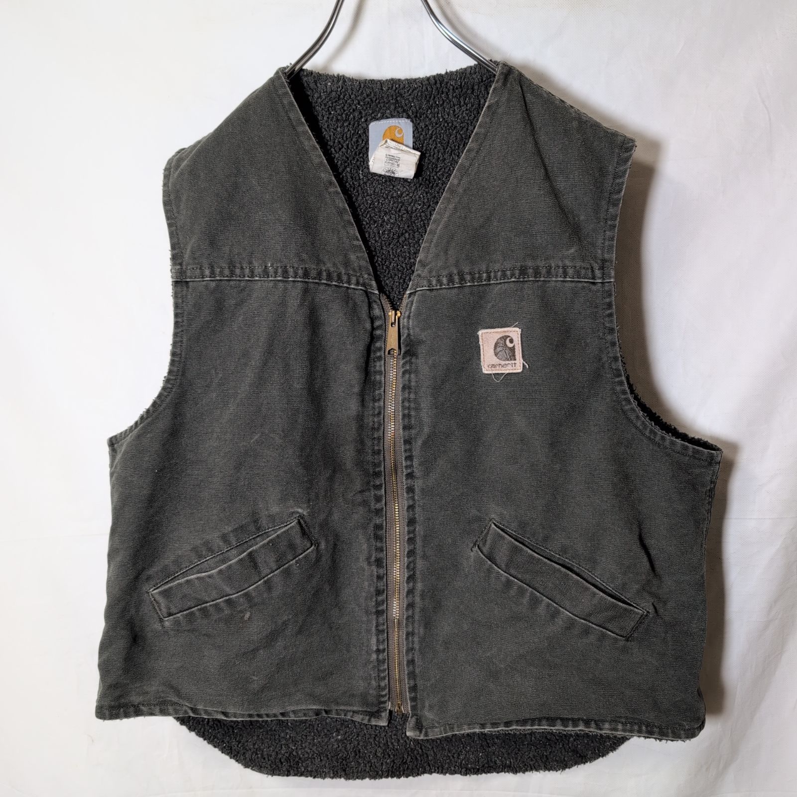 Carhartt/カーハート】ダック ベスト モスグリーン MOS ボア f - メルカリ