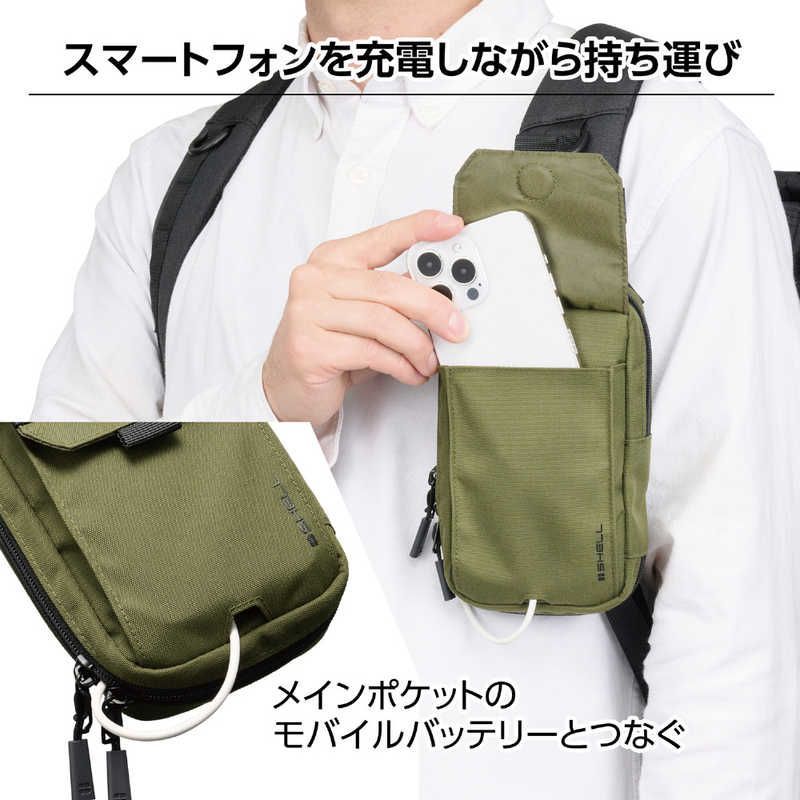【 新品 未開封 】 ハクバ　(ガジェットポーチ) プラスシェル ユーティリティショルダーポーチ オリーブ　SP-USPOV 未使用 送料無料