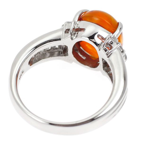 Pt900 ファイアオパール ダイヤモンド リング 3.587ct D0.76ct - メルカリ