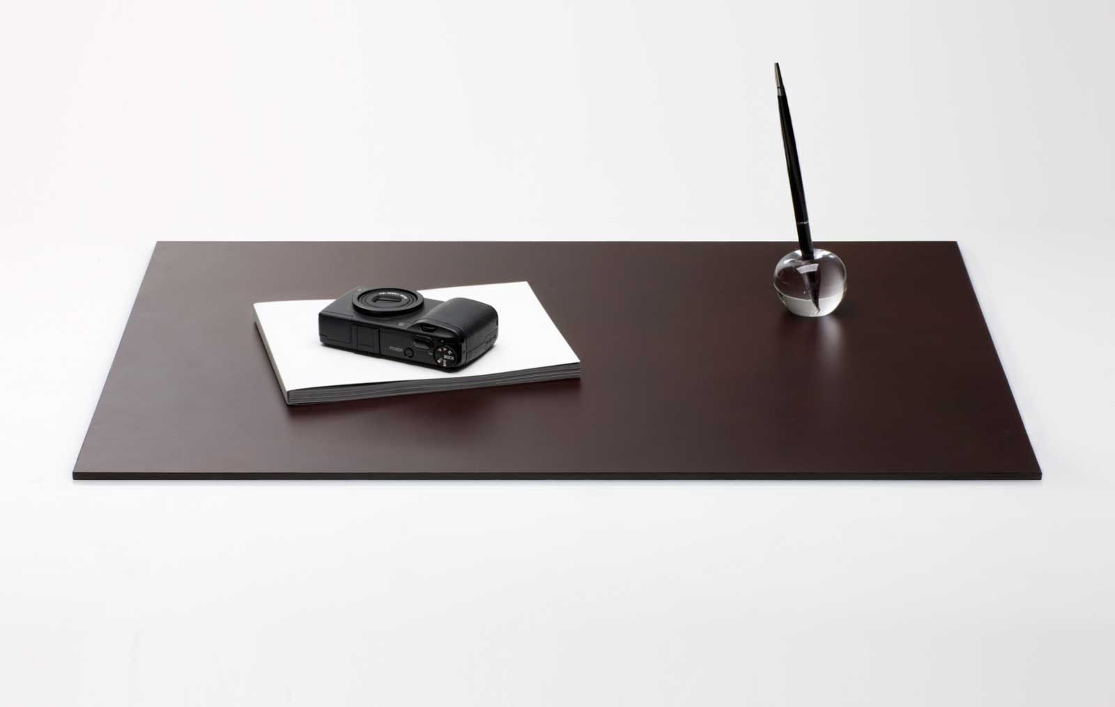 デスクマット 本革 イタリアンレザー 100percent LEATHER DESK MAT - L 100パーセント レザーデスクマット Lサイズ ブラウン SPORTUS 沖縄