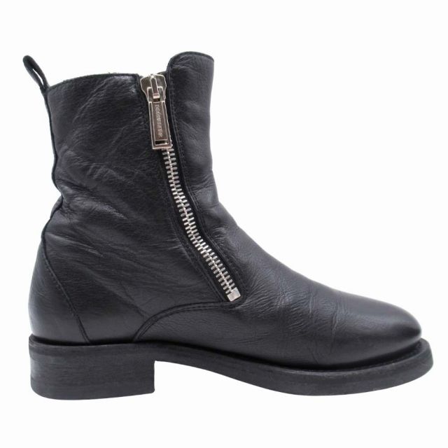 ディースクエアード DSQUARED2 サイド ジップアップ レザー ショート