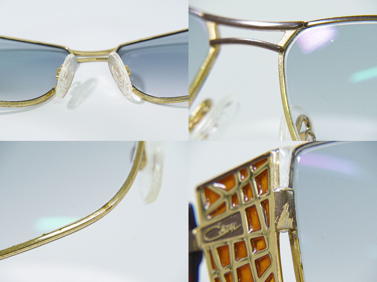  カザール CAZAL プラスチック GP ゴールドメッキ サングラス アイウェア ブラウン ブルー 眼鏡 メガネ 服飾小物 フォロー割 サングラス 小物