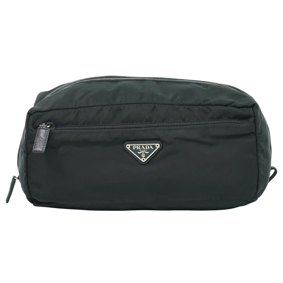 本物 プラダ PRADA ナイロン ポーチ 小物入れ ブラック 雑貨小物 フォロー割