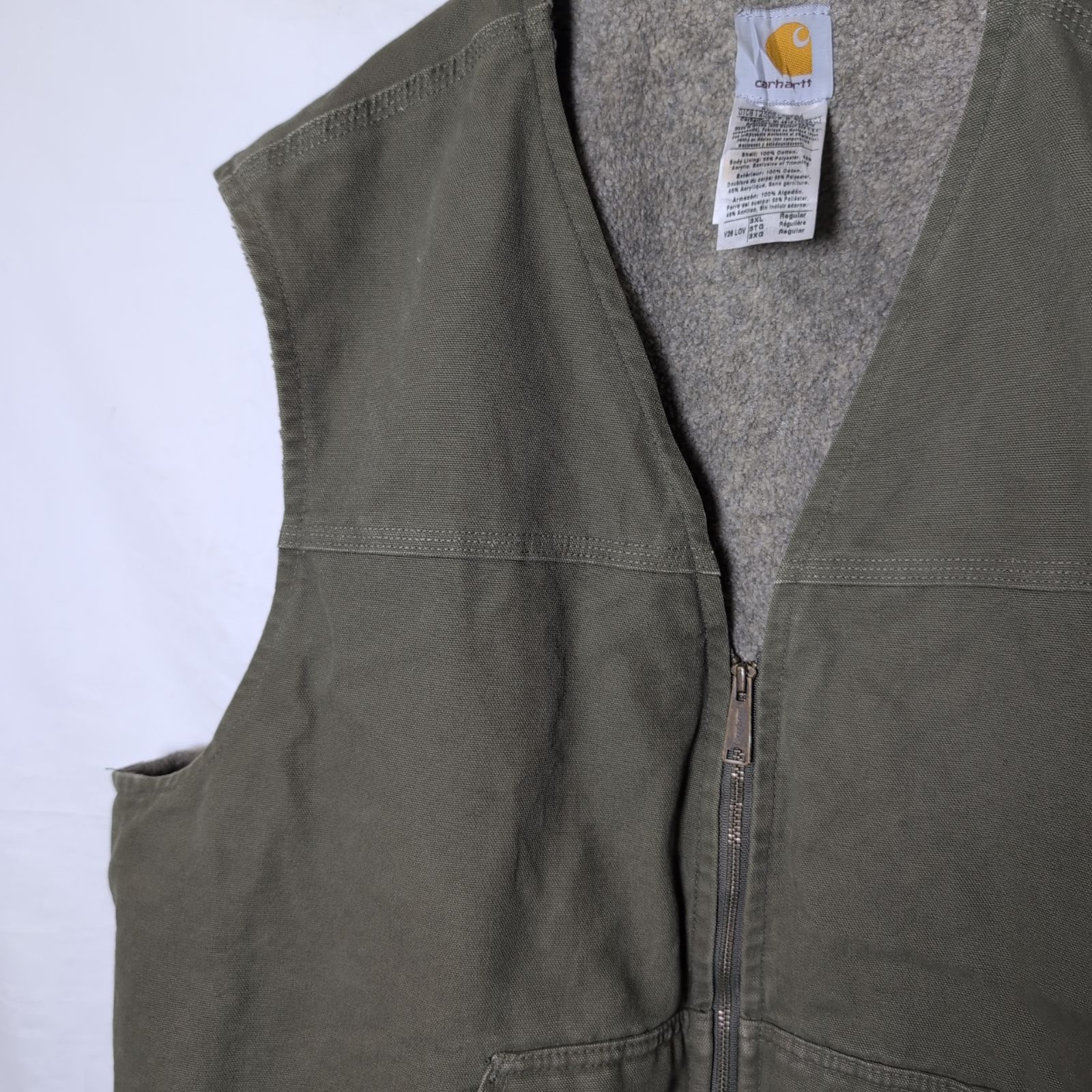 Carhartt/カーハート】ダック ベスト LOV ライトオリーブ f - メルカリ