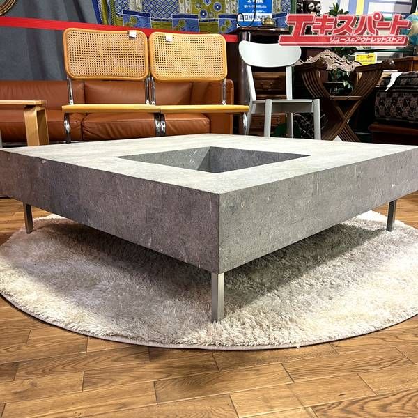 HUKLA フクラ ELT001 スクエア ストーン センターテーブル 美品 戸塚店