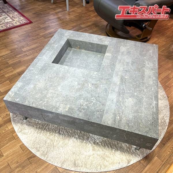 HUKLA フクラ ELT001 スクエア ストーン センターテーブル 美品 戸塚店