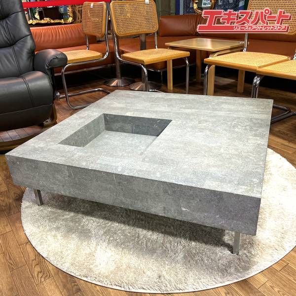 HUKLA フクラ ELT001 スクエア ストーン センターテーブル 美品 戸塚店