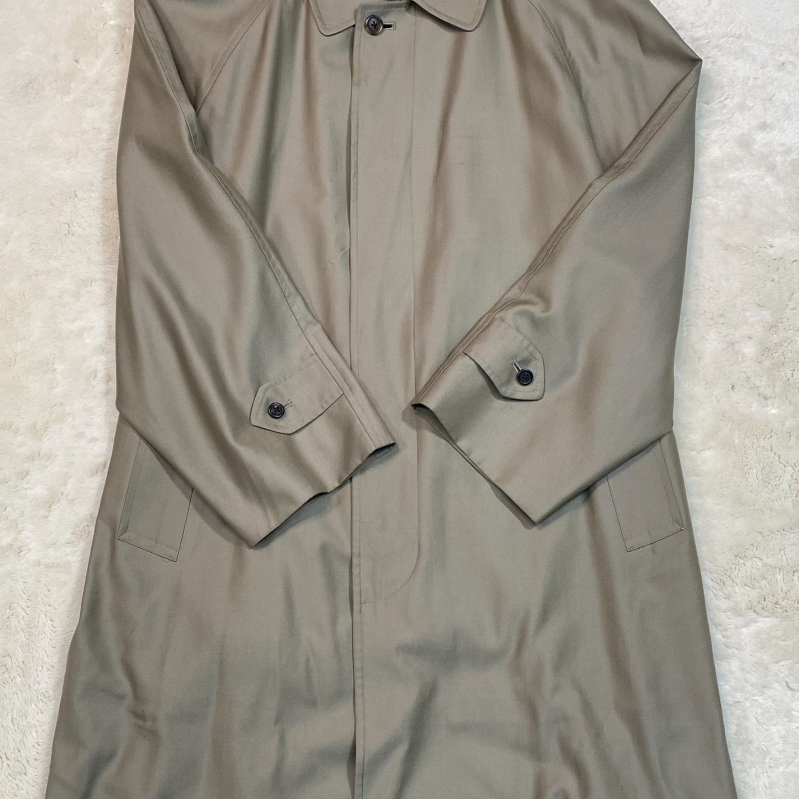 Burberrys ステンカラーコート グレー シルク 早い者勝ち!!BURBERRY