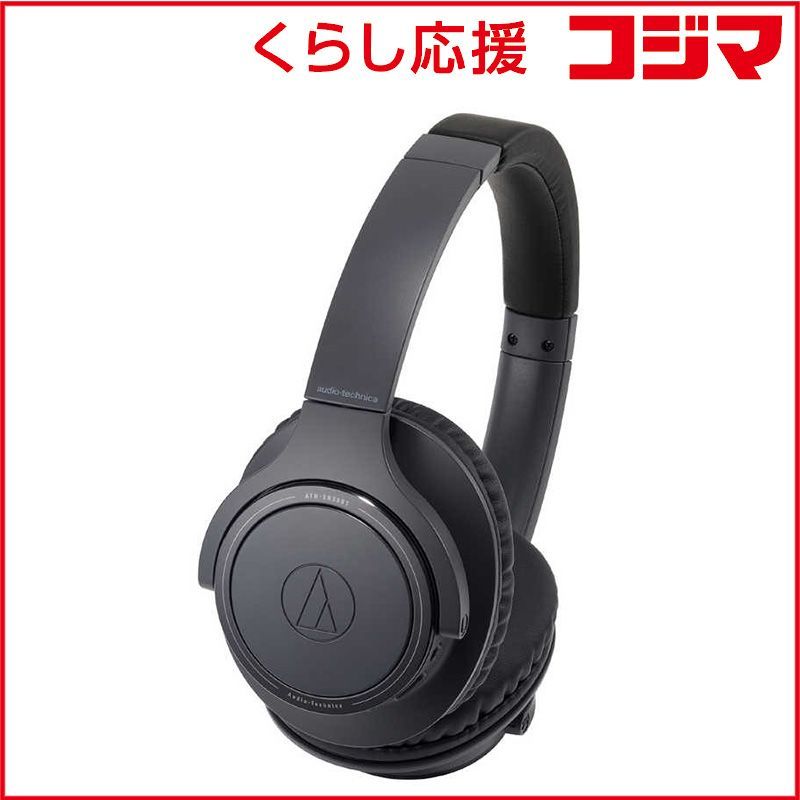 オーディオテクニカ ワイヤレスヘッドホン リモコン マイク対応 ブラック ATH-SR30BT BK