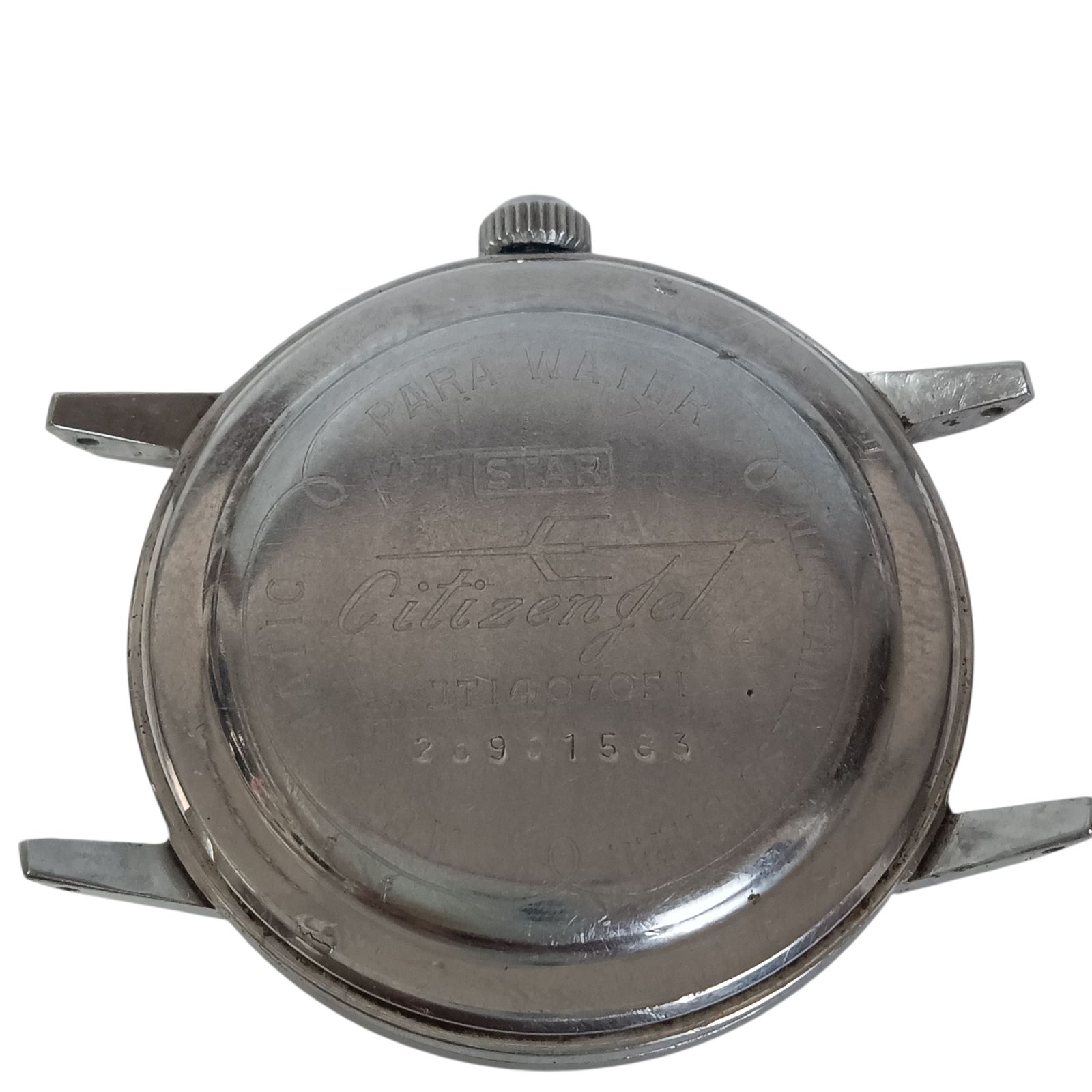  稼働 1116 2 CITIZEN jet ParaWater シチズン ジェット JT1407051 メンズ腕時計 自動巻き フェイスのみ デニムシャツ 自動巻き時計 腕時計(アナログ)