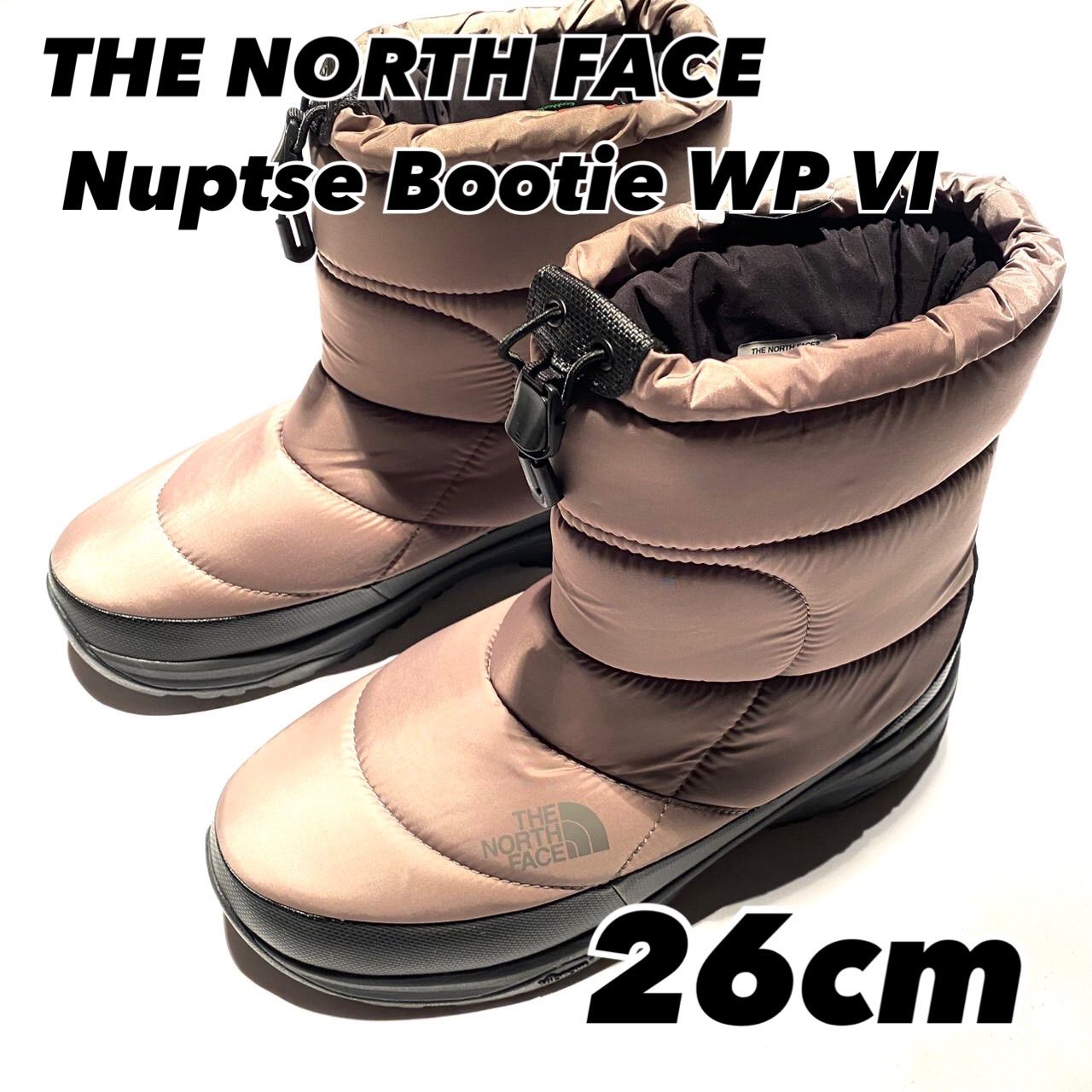 THE NORTH FACE Nuptse Bootie WP VI GK キャバングレーxTNFブラック NF52272 26cm