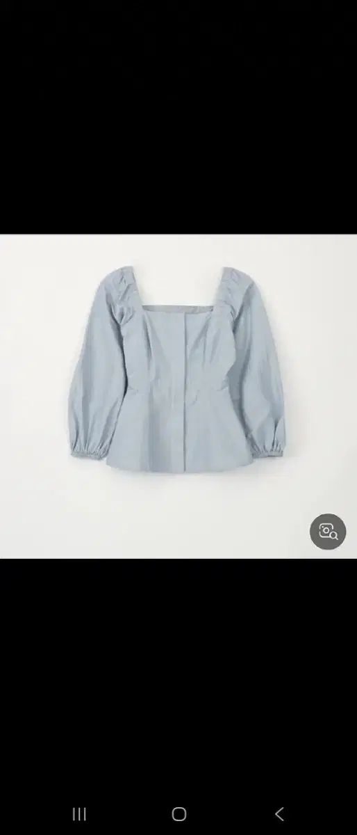 SIE Ryan スクエアネック ブラウス ライトブルー sie