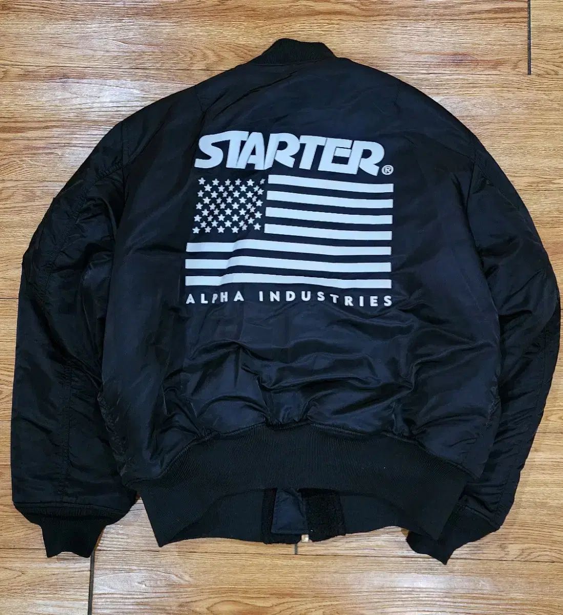 スターター x アルファ インダストリー シェルパ ジャケット リバーシブル