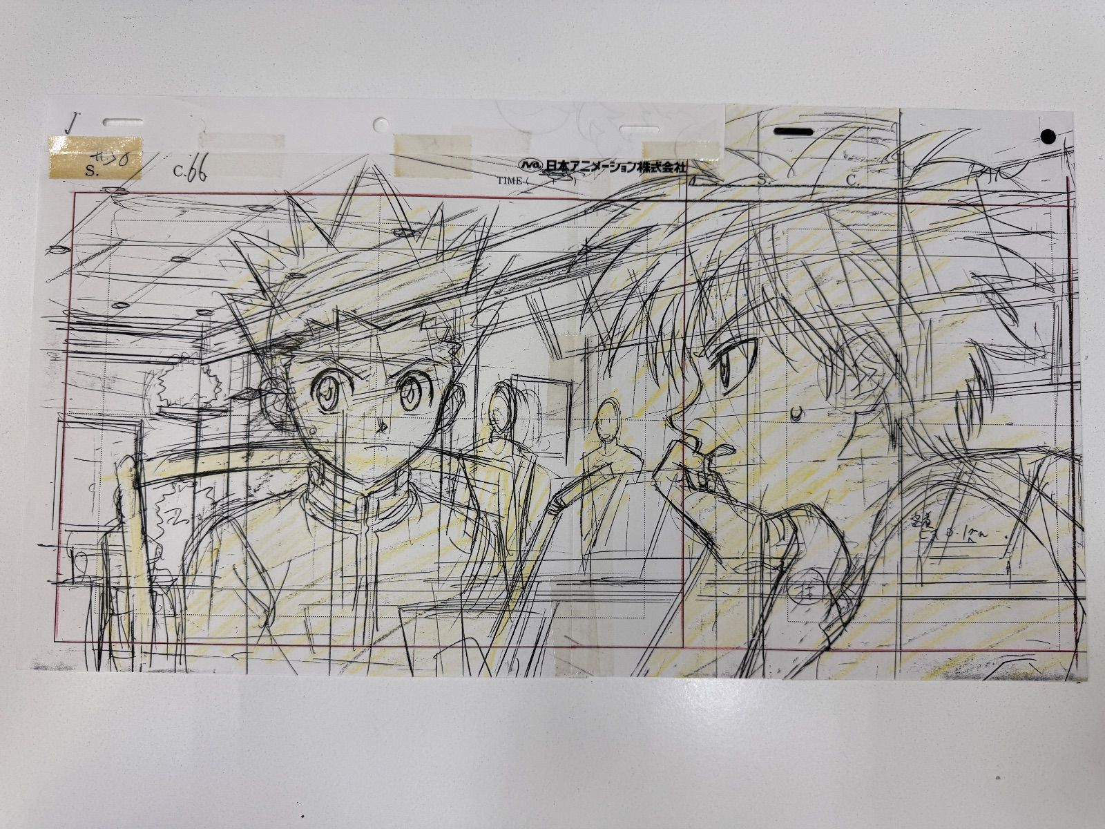 限定品】ハンター×ハンター ゴン＆キルア セル画 大判 エンドセル 