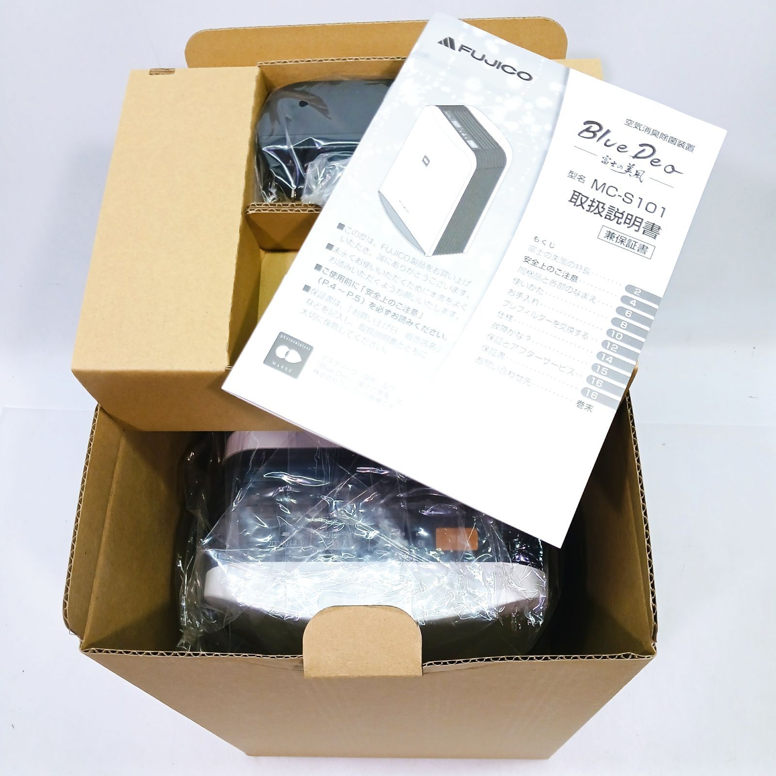 ショップ ◎ 未使用 ◎ FUJICO 空気 消臭 除菌 装置 MC-S101 Blue Deo