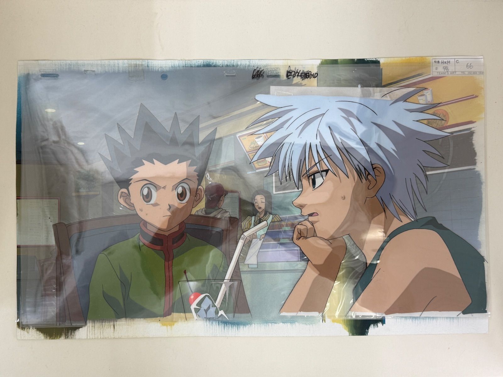 激レア】ハンター×ハンター ゴン＆キルア セル画 大判 エンドセル
