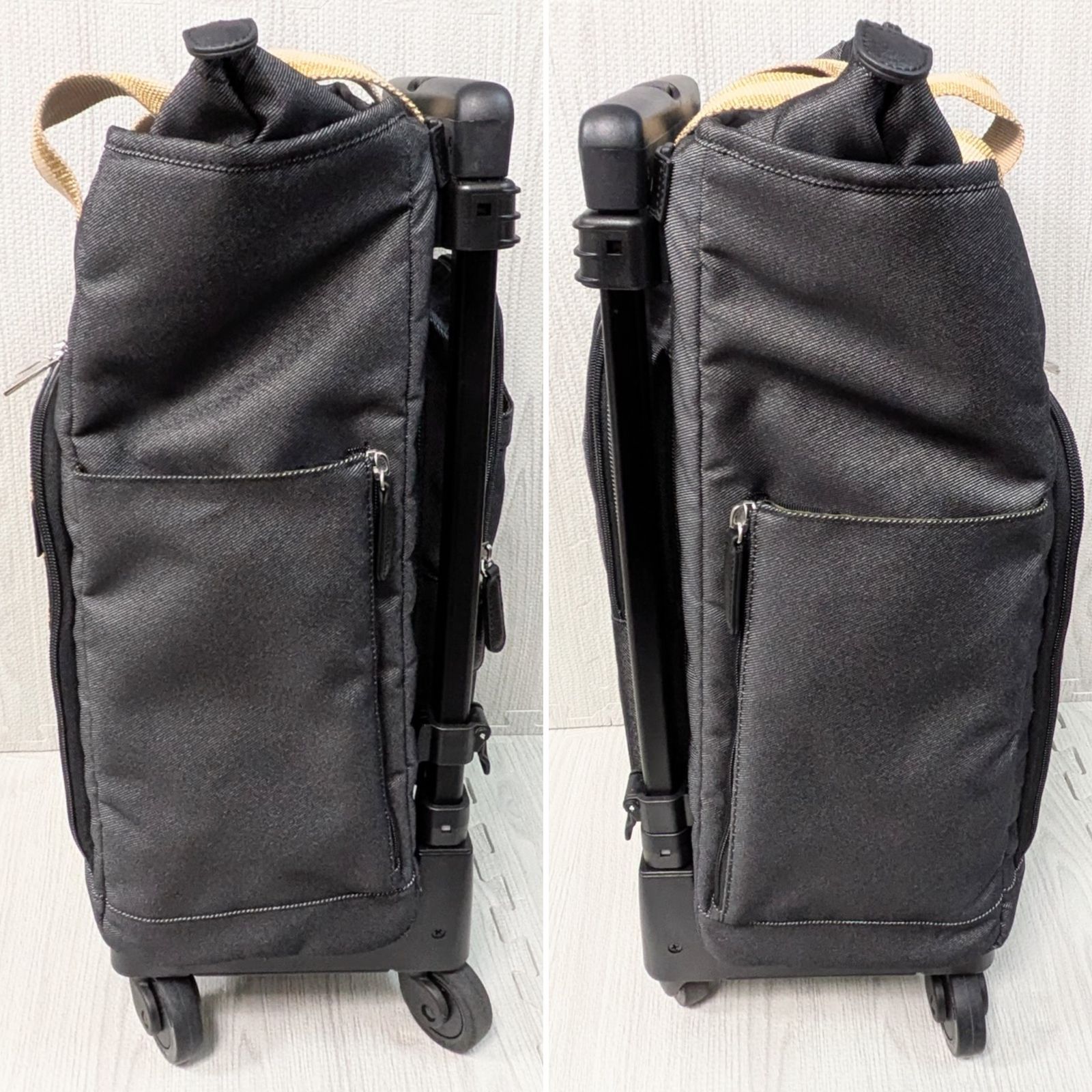 【新品通販】 超 SWANY スワニー キャリーケース ショッピング ドゥマーノⅣ 4輪 ストッパー付き グレー L21 D-499 取り外し可 ブラック 機内持ち込み