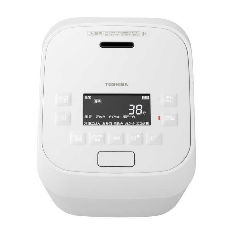 東芝 TOSHIBA 炊飯器 3 5合 炎匠炊き 真空圧力IH グランホワイト RC 6 MGX W