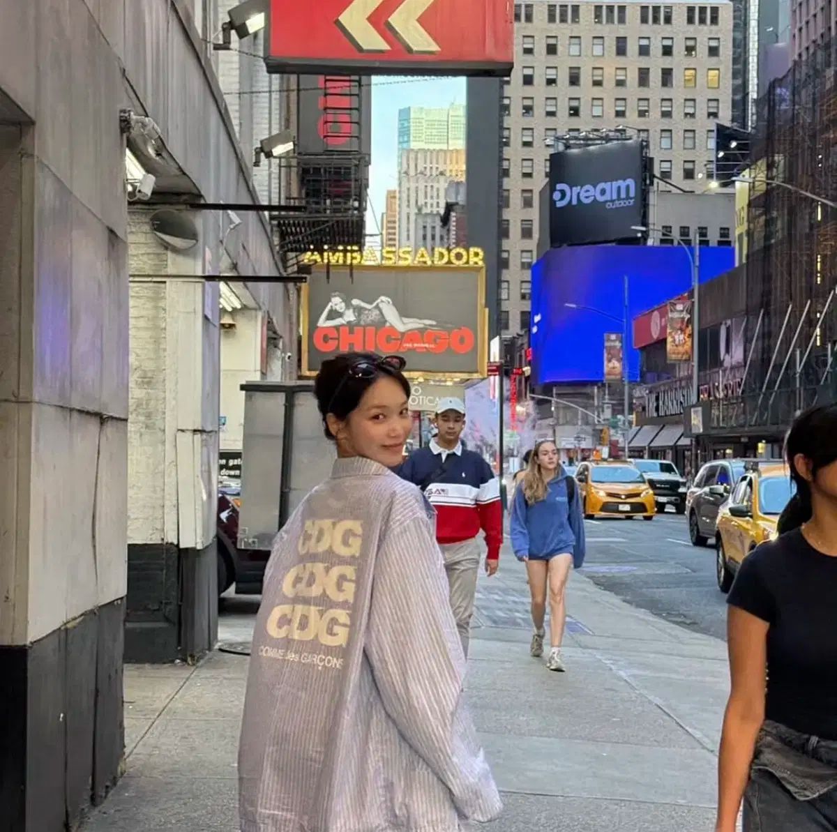 コム デ ギャルソン CDG ストライプ コーチ ジャケット XL