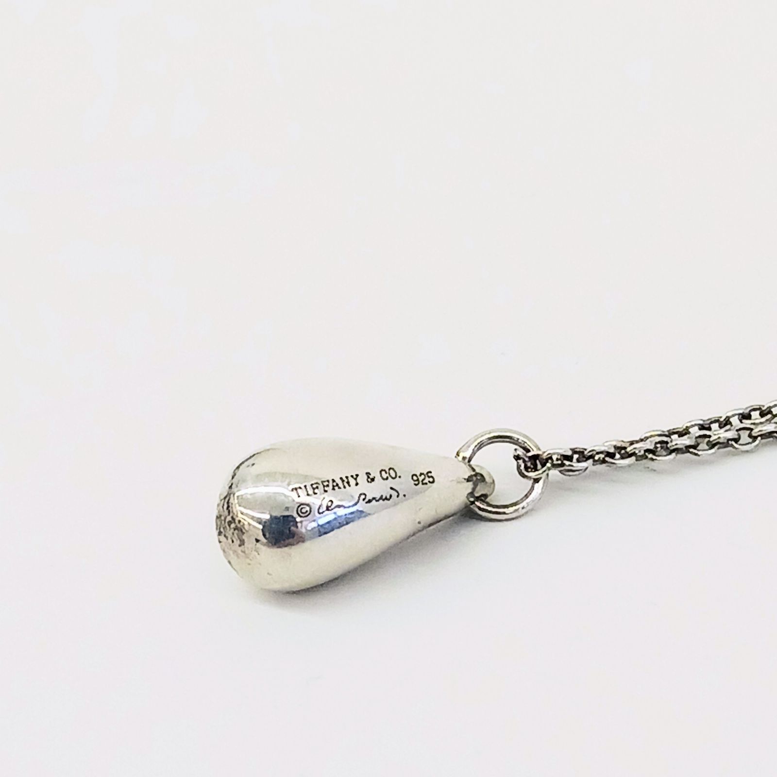 TIFFANY&Co. ティアドロップ ネックレス SV925 - メルカリ
