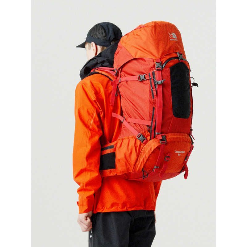 KARRIMOR アウトドア用 リュックサック CougarApex 60 60L K.Orange 大容量モデル テント泊 2～3泊 長期縦走向け 5010910930 OLIVEOS_COM_TR