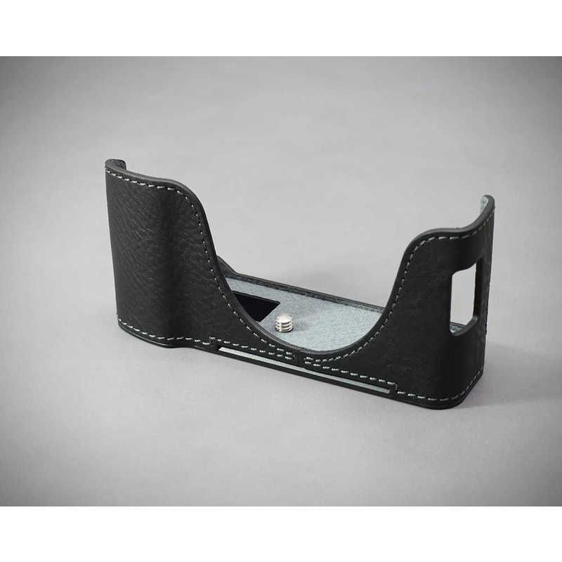 LIMS 富士フィルム X100VI用本革カメラハーフケース ブラック FJ-X100VIBK