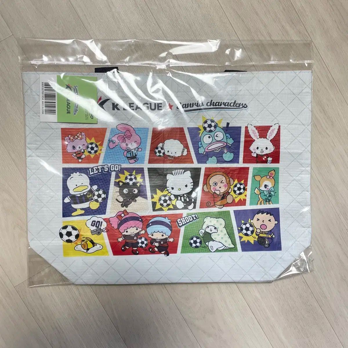 kリーグ サンリオ ムシンサ コラボ キャラクター エコバッグ リユーザブルバッグ バッグ