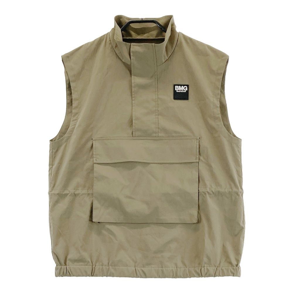 サイズ L BEAMS GOLF ビームスゴルフ ハーフジップ ベスト カーキ系 240101556457 ゴルフウェア レディース ストスト