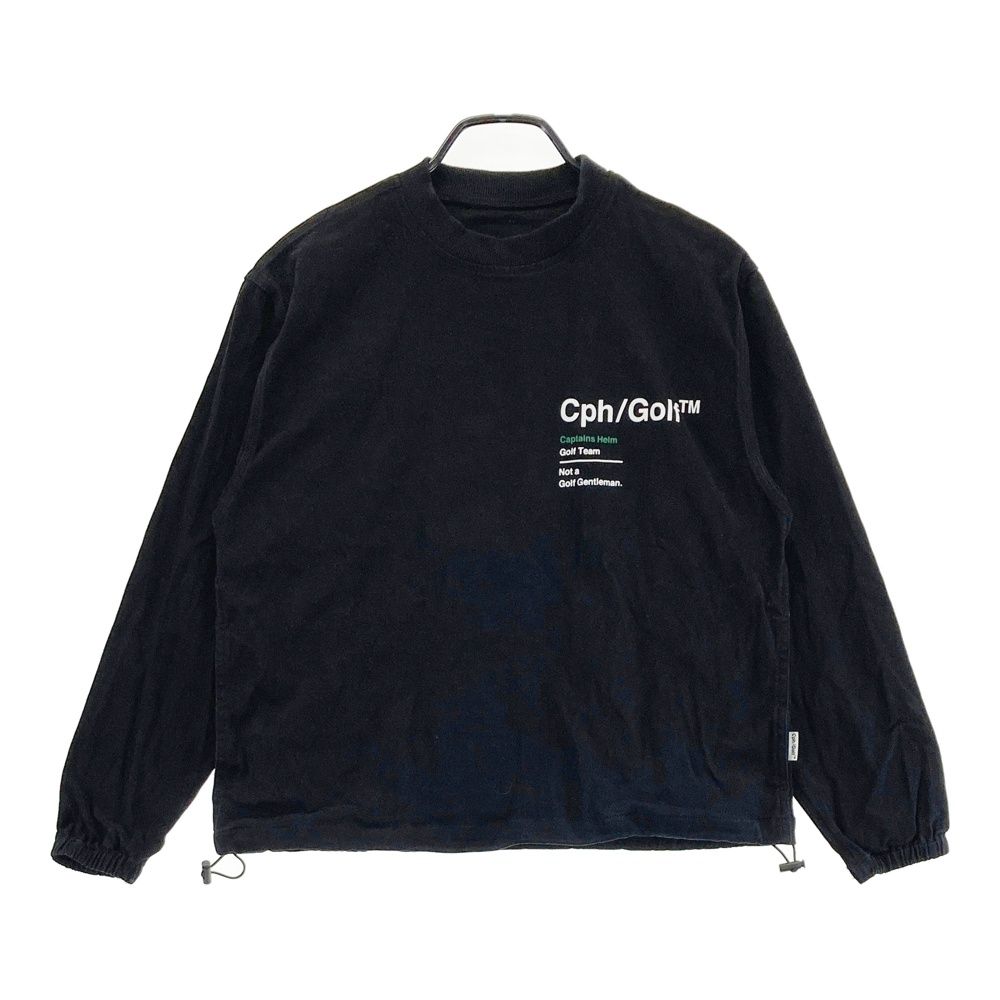 サイズ small CAPTAINS HELM GOLF キャプテンズ ヘルム ゴルフ プルオーバージャケット ブラック系 240101557611 ゴルフウェア メンズ ストスト