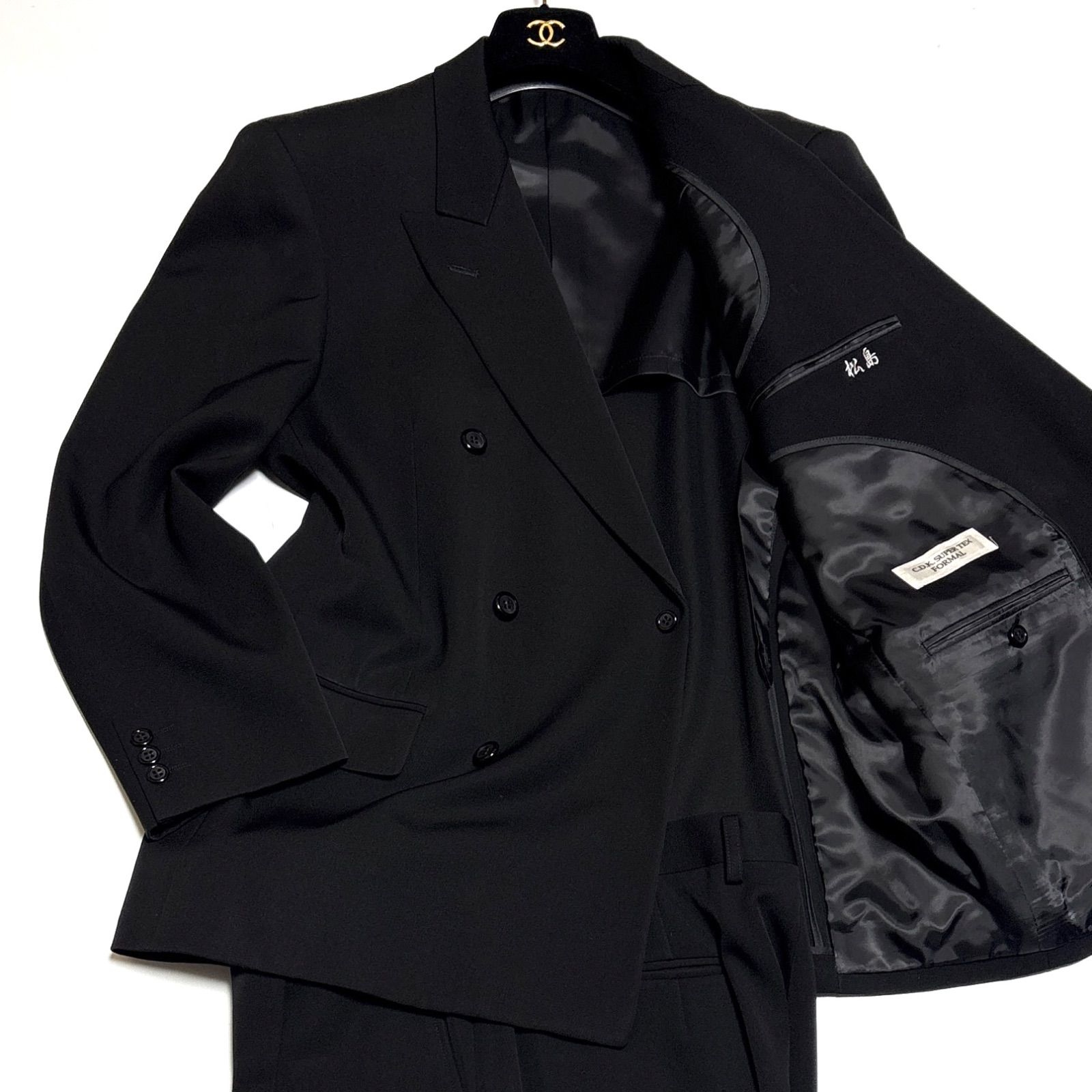 CDK SUPER TEX FORMAL ブラックフォーマル ダブルブレストスーツ