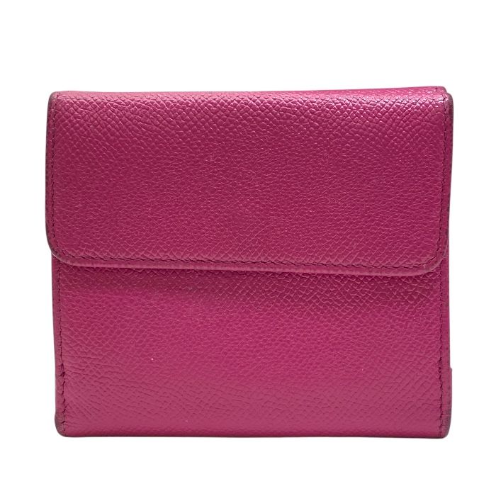 ブルガリ 282491 財布 三つ折り財布 ミディアムウォレット 折り財布 ロゴクリップ レザー ピンク BVLGARI レディース 人気 定番 上品 感 エレガント