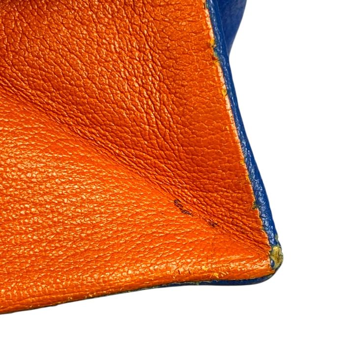 美品 エルメス ズールー ケース 小銭入れ シェーブル オレンジ D刻印