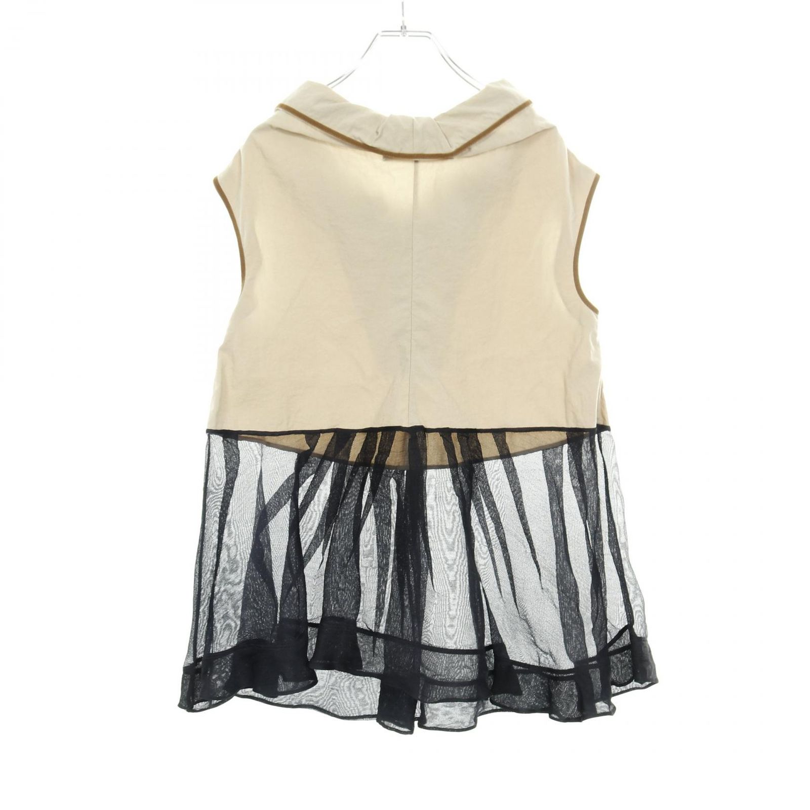 マルニ MARNI ベージュ その他 切替 ブラウス トップス ベージュ ブラック レディース Used A