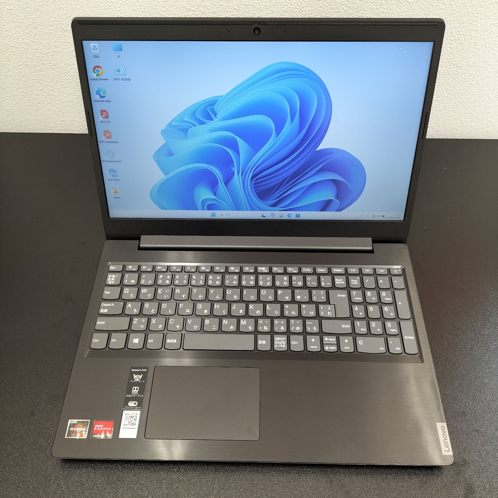 リユースノートパソコン Windows 11 Lenovo ideapad L 340 メモリ8 GB HDD 1 TB 店頭併売中